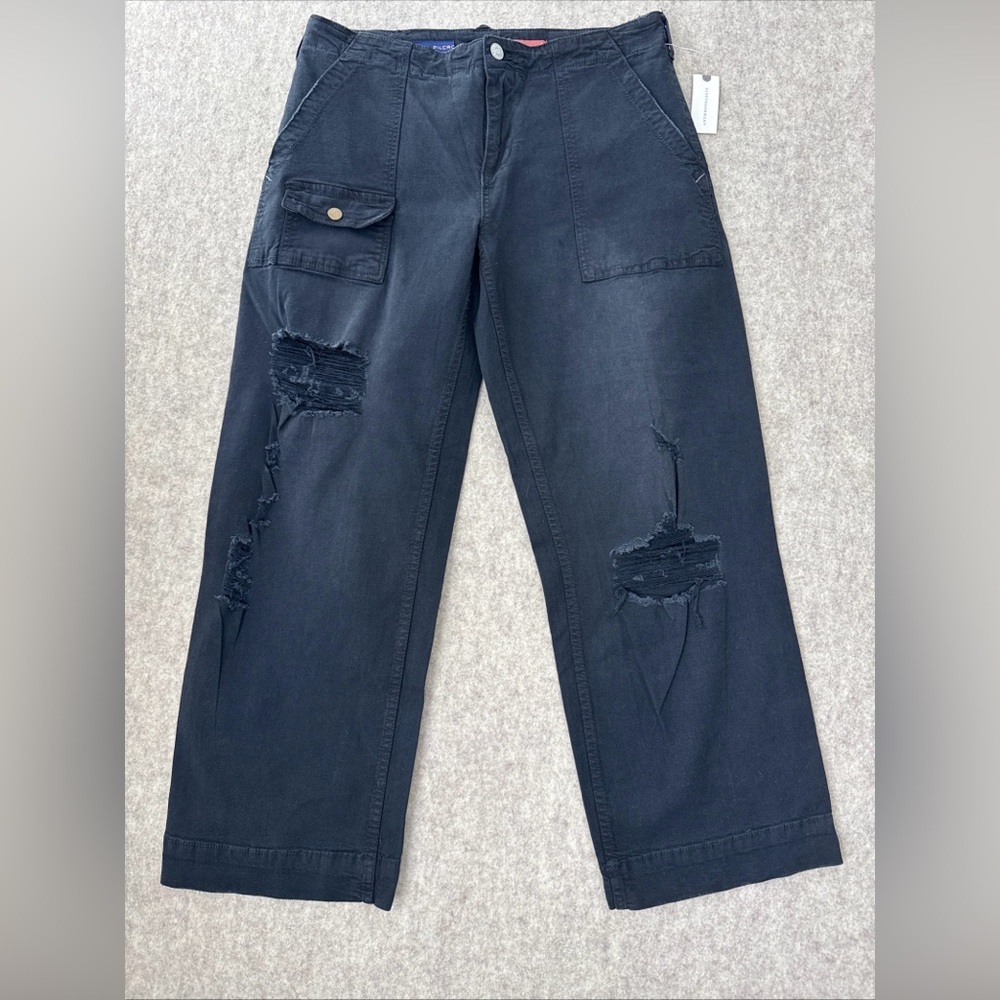 Pilcro Distressed‎ Wide Leg Pants